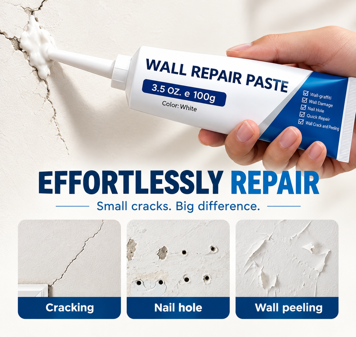 Waterproof Repair Paste for Walls & Tiles (Pack of 2)-