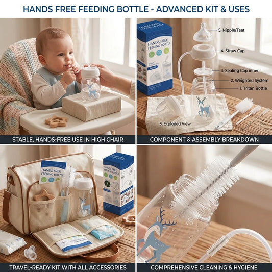 MomEase™ Hands-Free Feeding Bottle